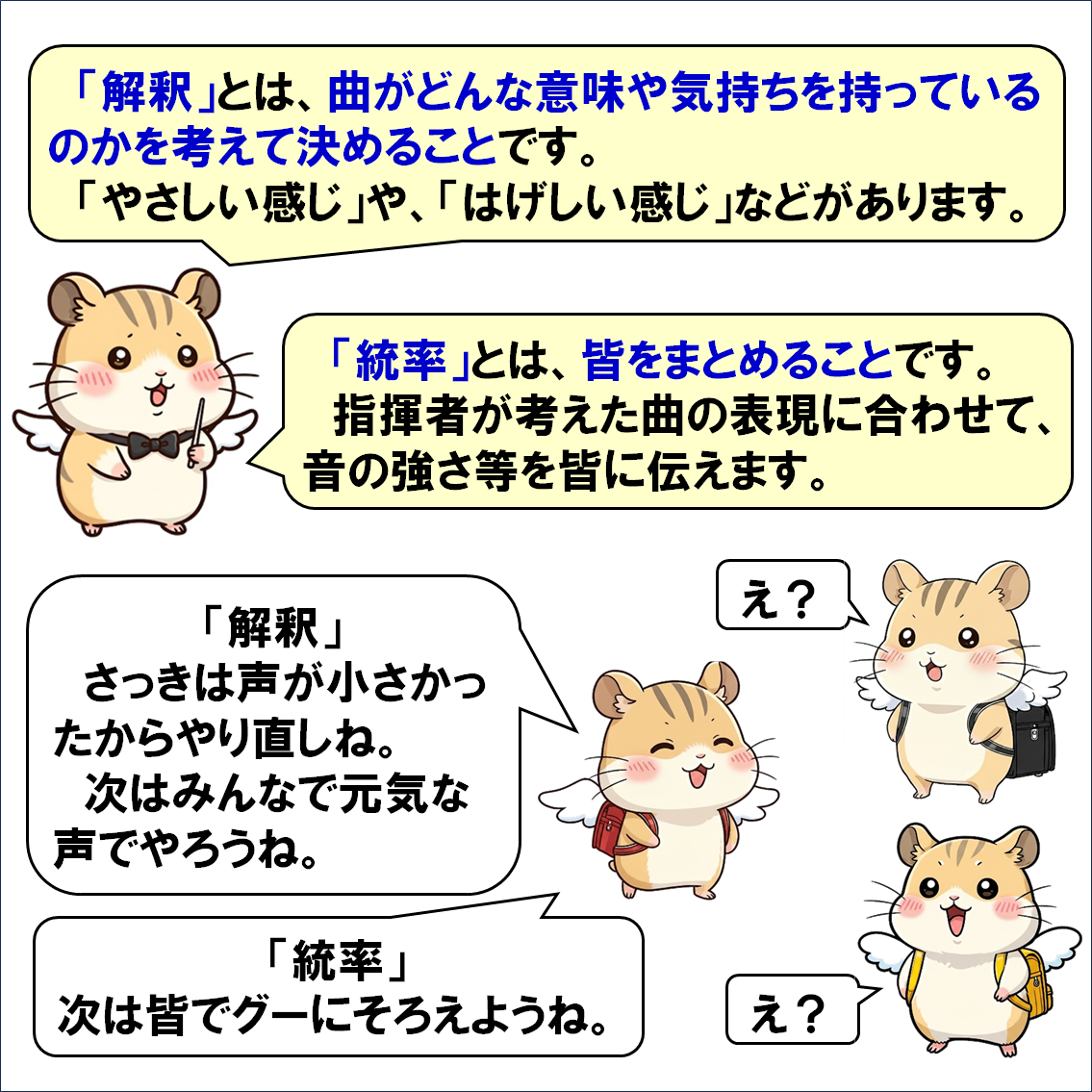 楽器解説４コマ漫画、指揮者