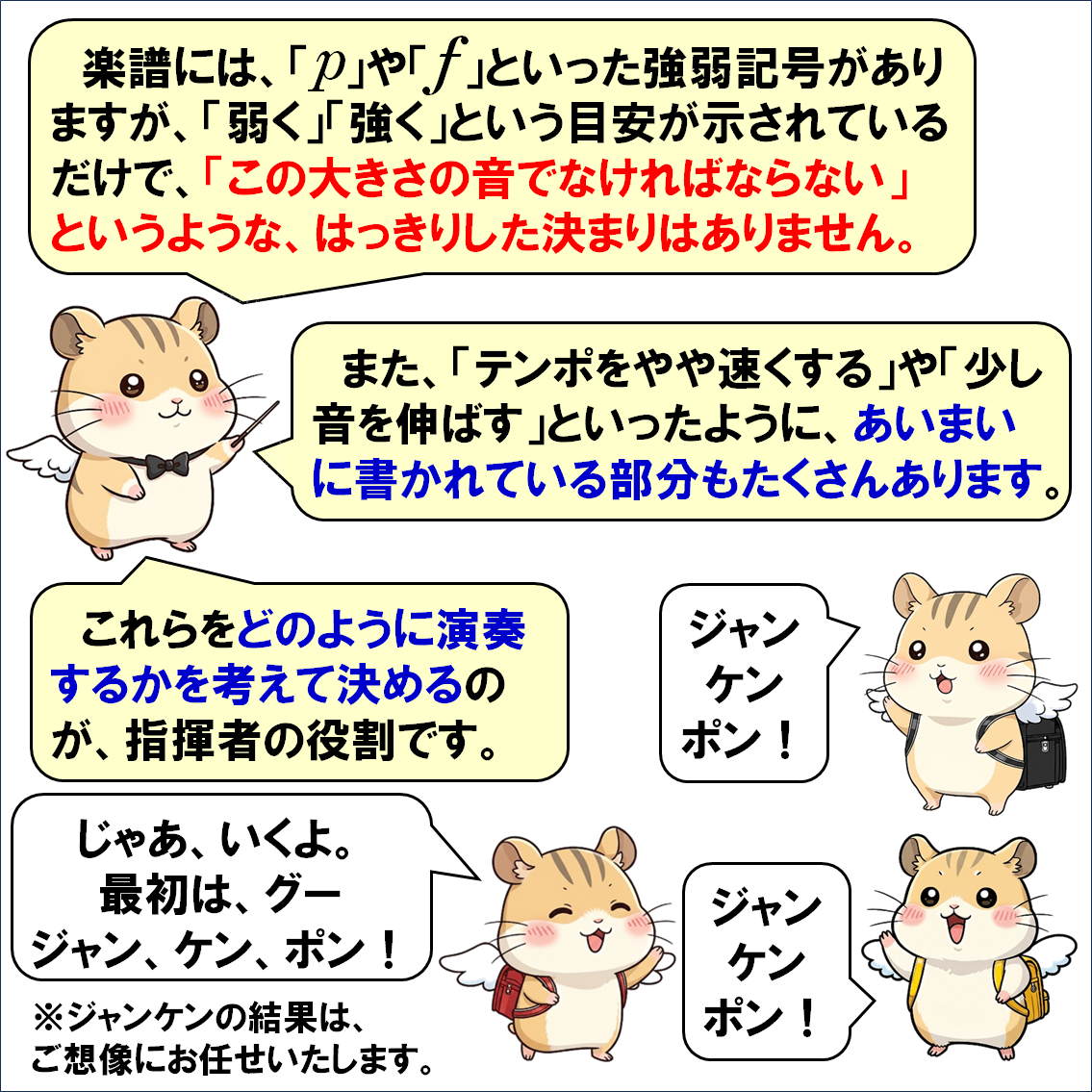 楽器解説４コマ漫画、指揮者