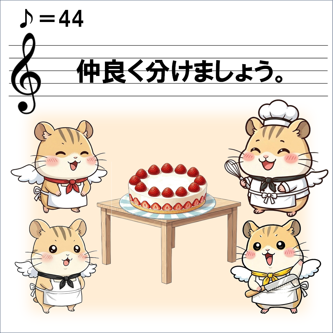 音楽解説４コマ漫画、連符