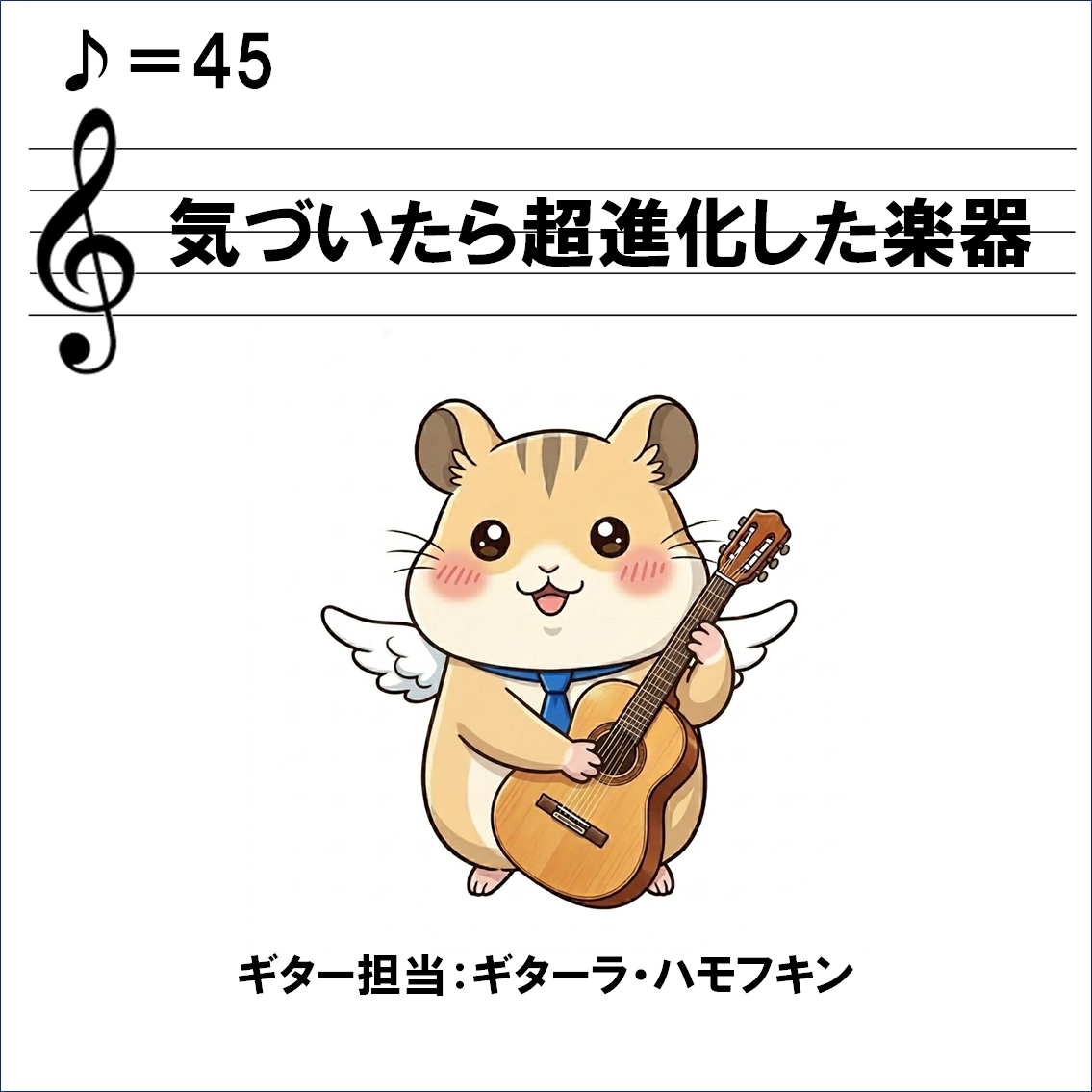 楽器解説４コマ漫画、ギター