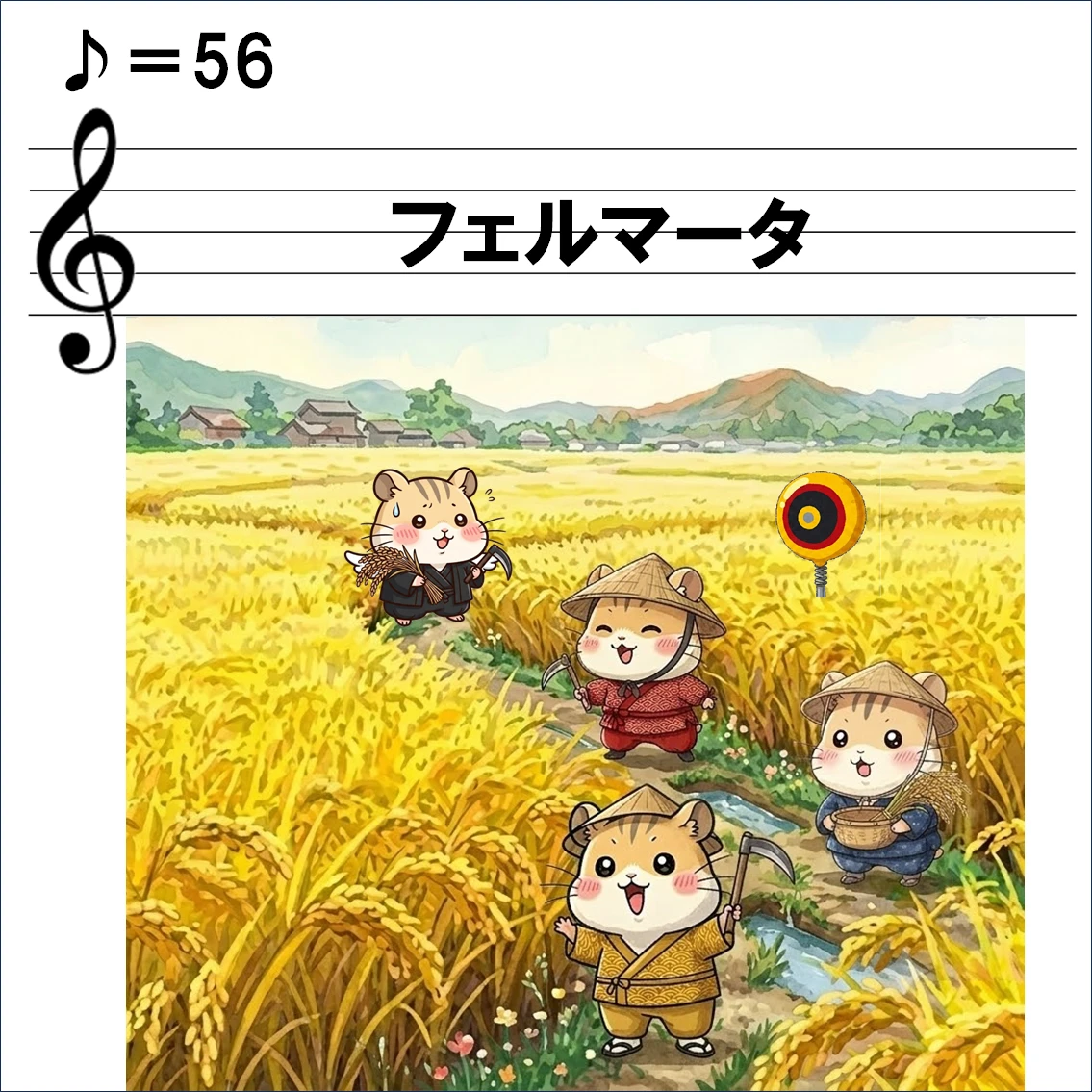 音楽解説４コマ漫画、フェルマータ
