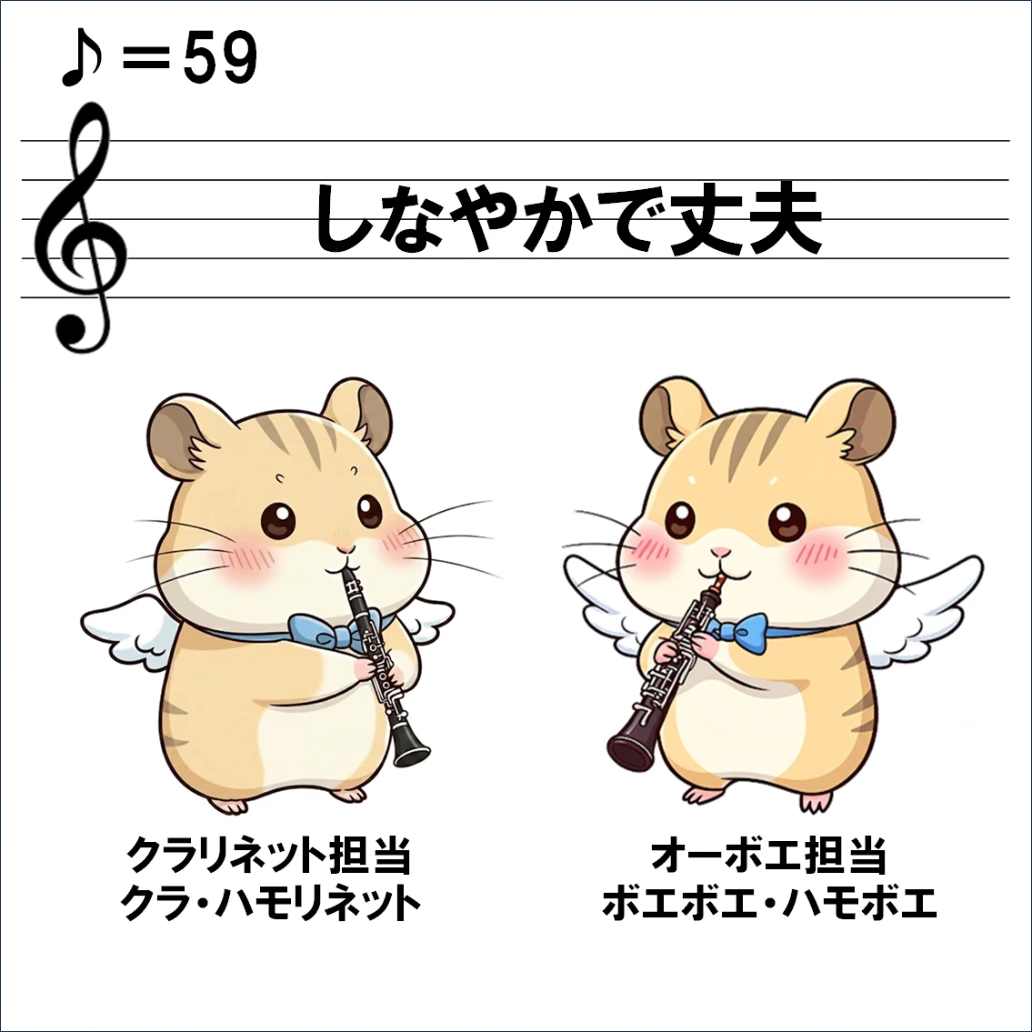 楽器解説４コマ漫画、リード